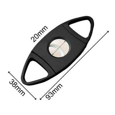 Black Two Finger 54 Ring Gauge Cigar Cutter