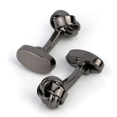 Gunmetal Knot Cufflinks