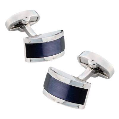 Midnight Blue Cateye Cufflinks