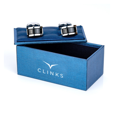 Midnight Black Cateye Cufflinks