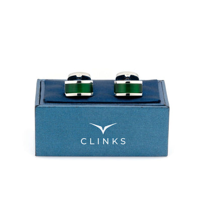 Green Cateye Cufflinks