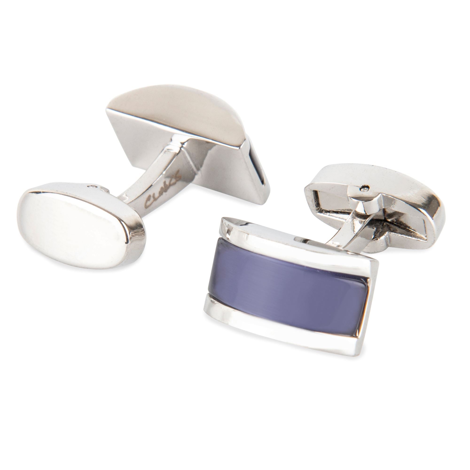 Mauve Cateye Cufflinks Classic & Modern Cufflinks Clinks Australia 