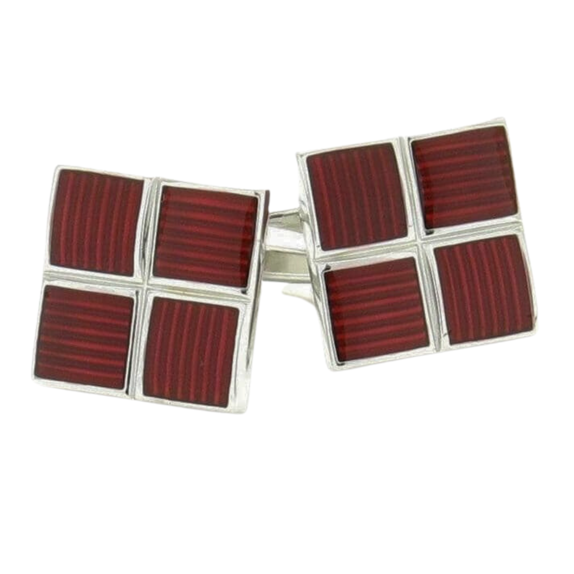 Metallic Red Cufflinks
