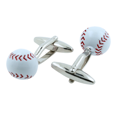 Coloured Baseball Cufflinks