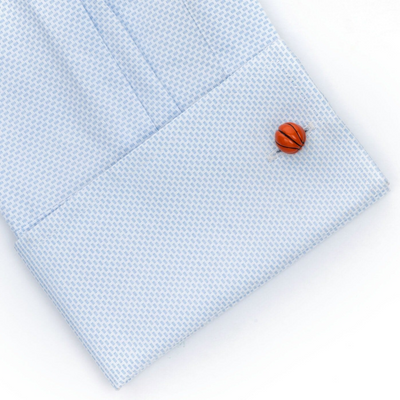 Orange/Black Basketball Cufflinks