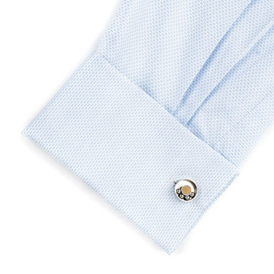 Moving  Ball Bearing Cufflinks Silver