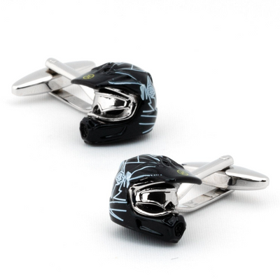 Motocross Helmet Cufflinks