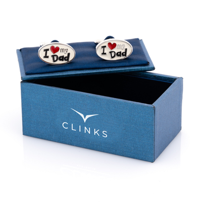 I Love My Dad Cufflinks Oval