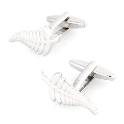 New Zealand Silver Fern Cufflinks