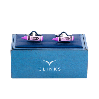 Purple Crayon Cufflinks