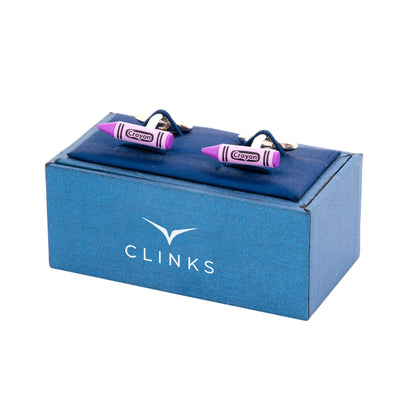 Purple Crayon Cufflinks