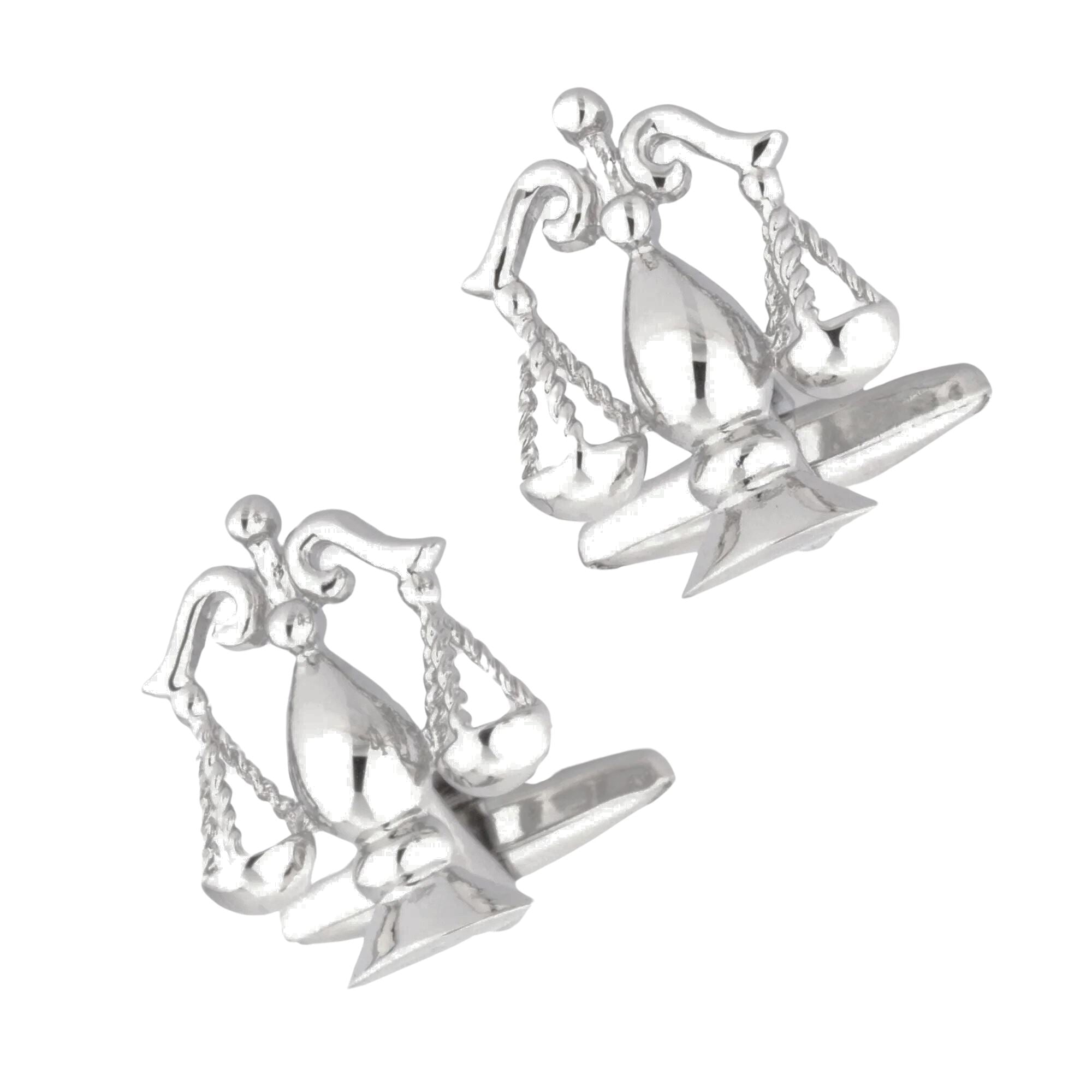 Scales of Justice Silver 2 Cufflinks Novelty Cufflinks Clinks Australia 