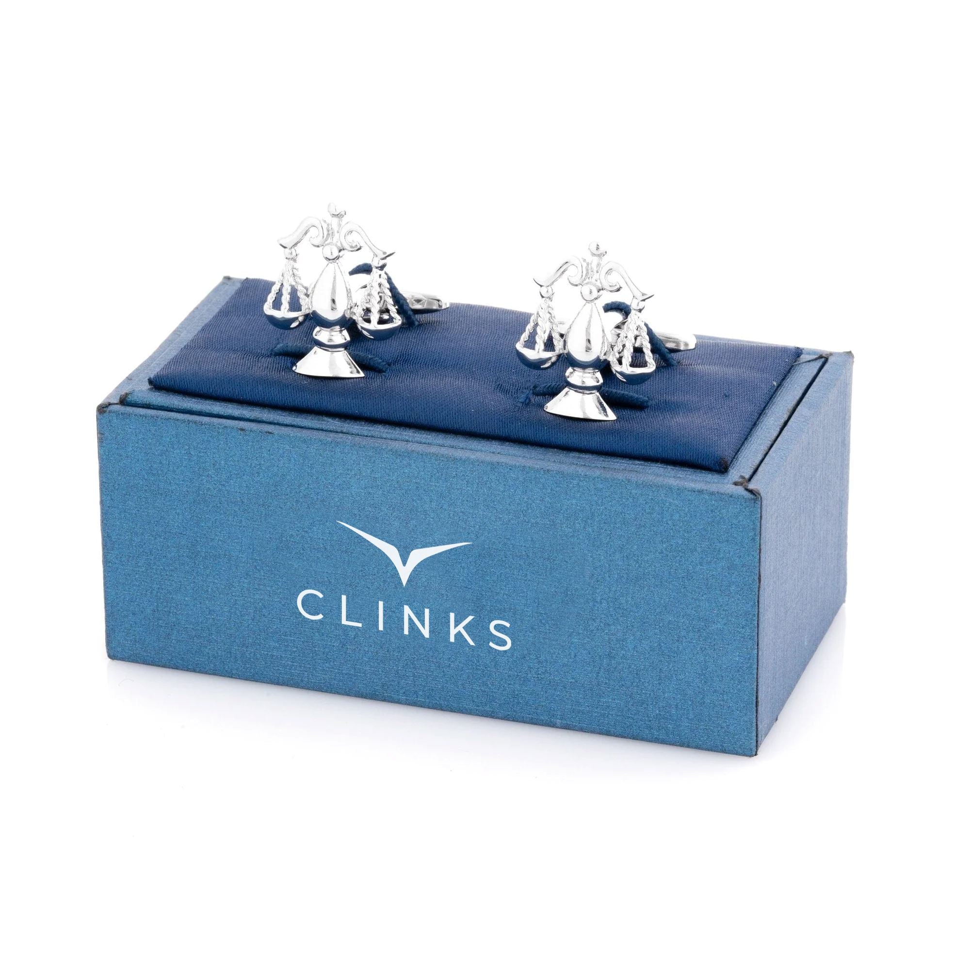 Scales of Justice Silver 2 Cufflinks Novelty Cufflinks Clinks Australia 