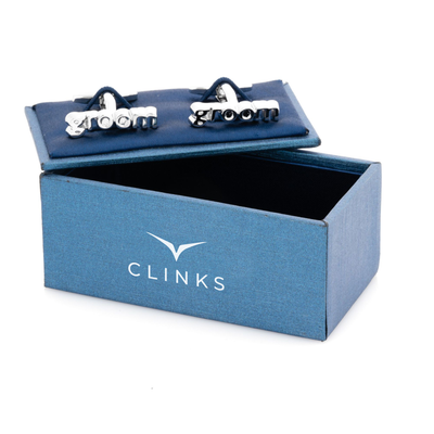 Groom cut-out style Wedding Cufflinks