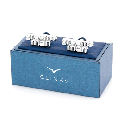 Groomsman cut-out style Wedding Cufflinks