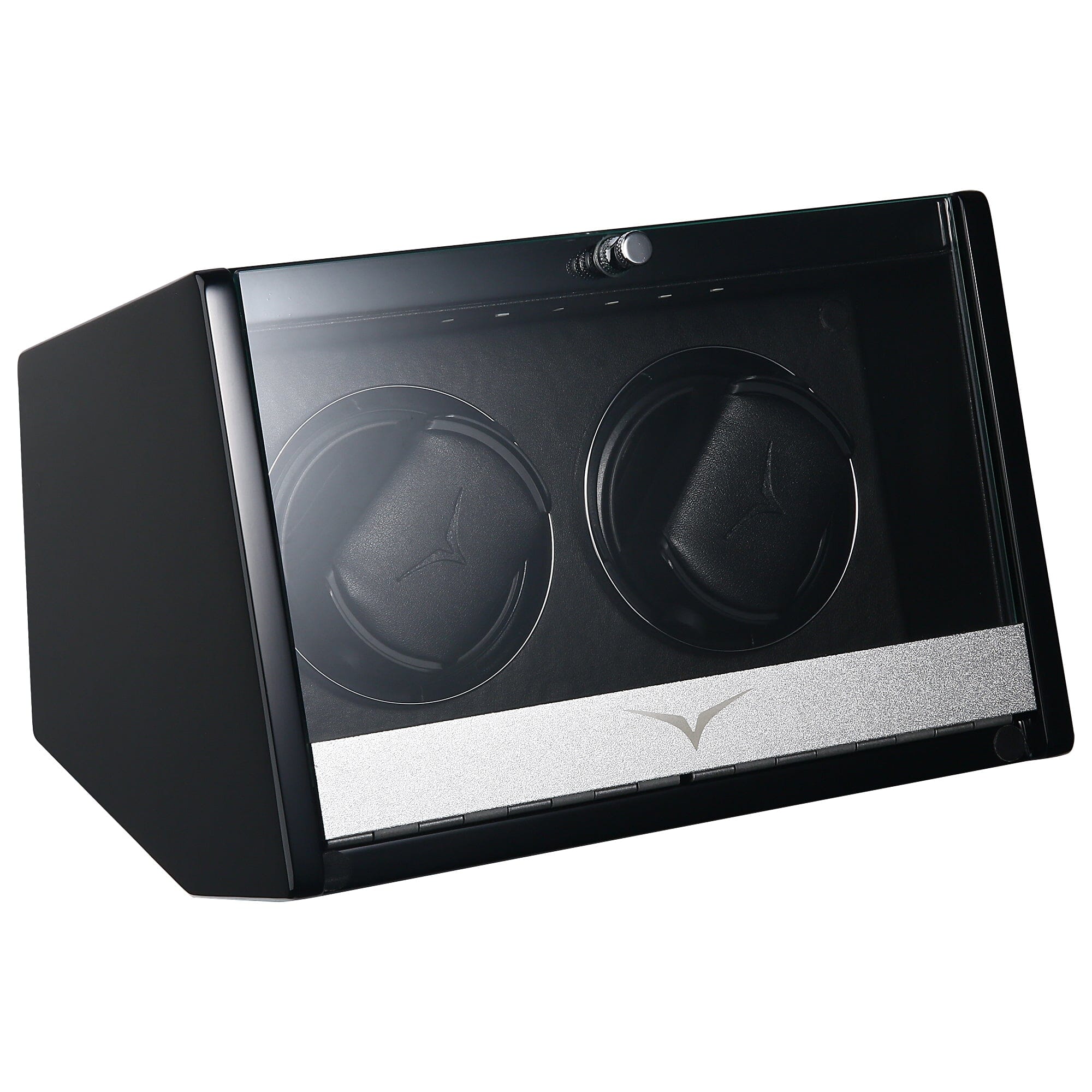 Theodore Watch Winder for 2 Black Watch Winder Boxes Clinks 