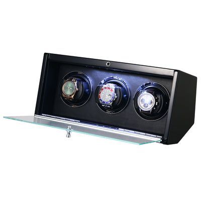 Theodore Watch Winder for 3 Black