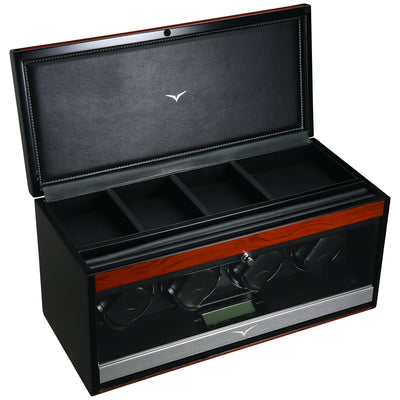 Vancouver Watch Winder for 4 Wood Grain