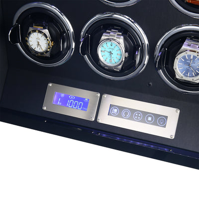 Flinders Watch Winder for 9 Watches with Fingerprint Lock