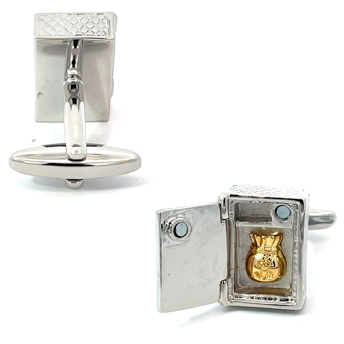 Money Vault Bank Safe Cufflinks
