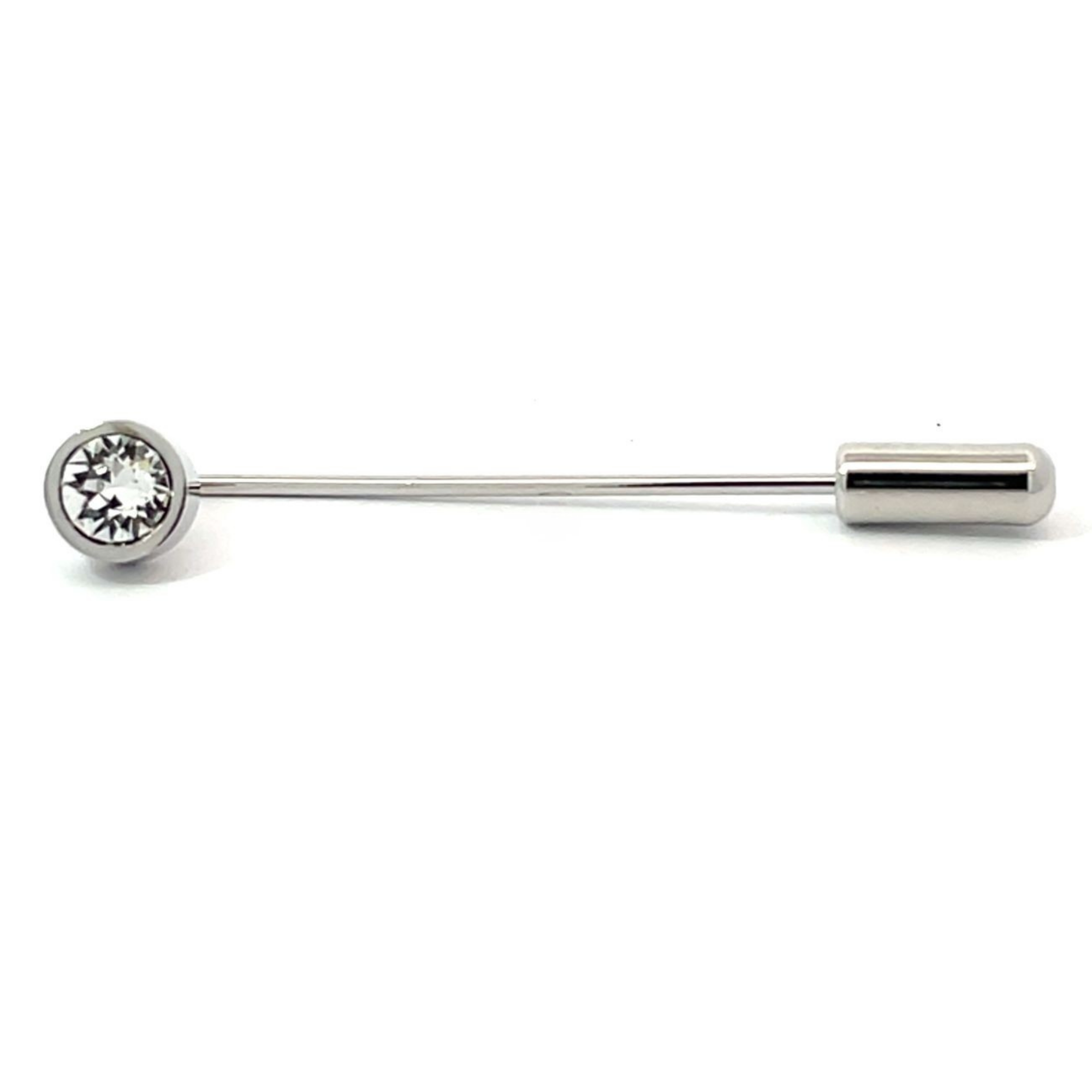 Crystal Solitaire Stick Pin