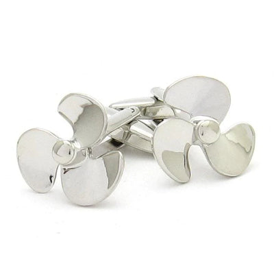 Silver Propeller Cufflinks