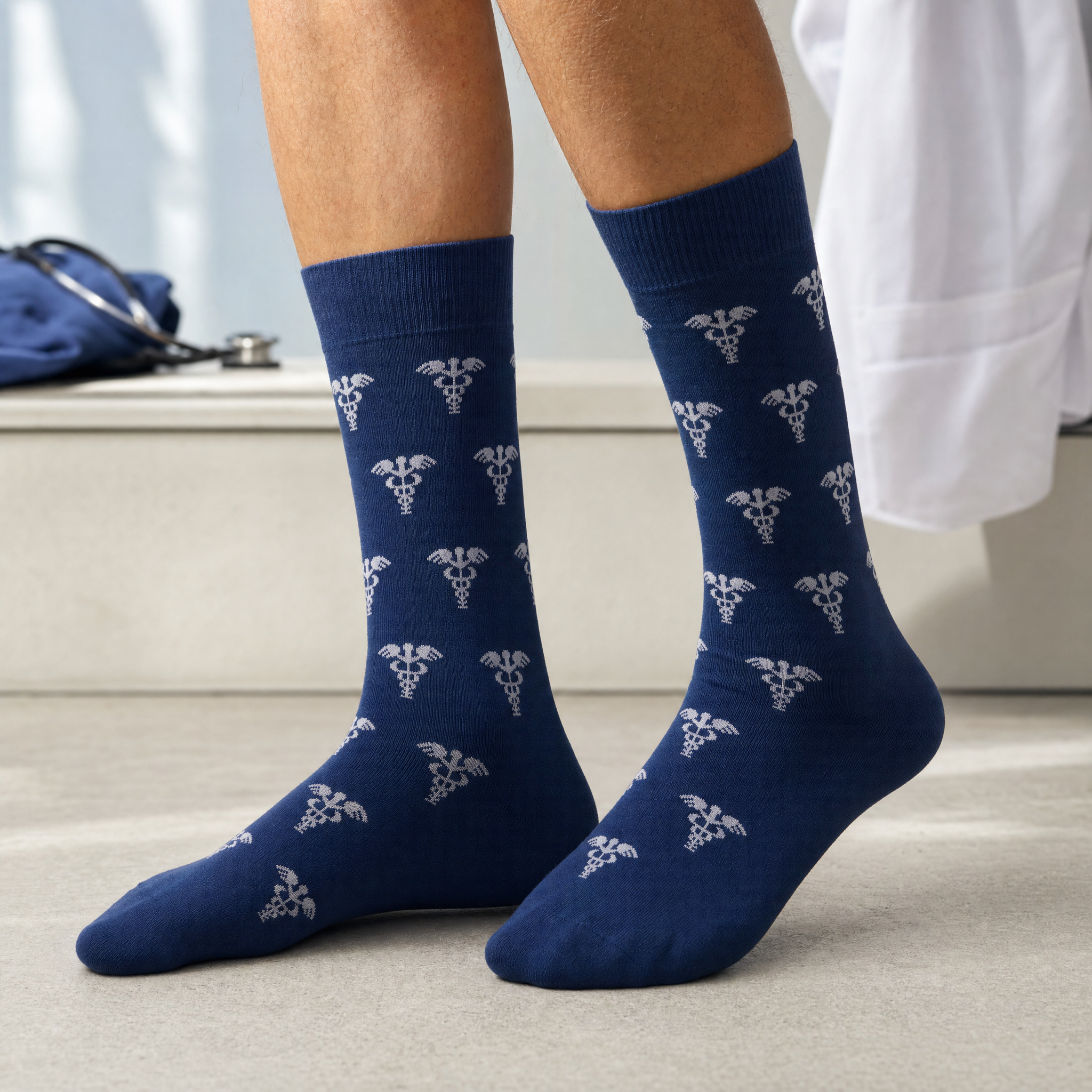 Medical Caduceus Socks by Dapper Roo lifestyle image