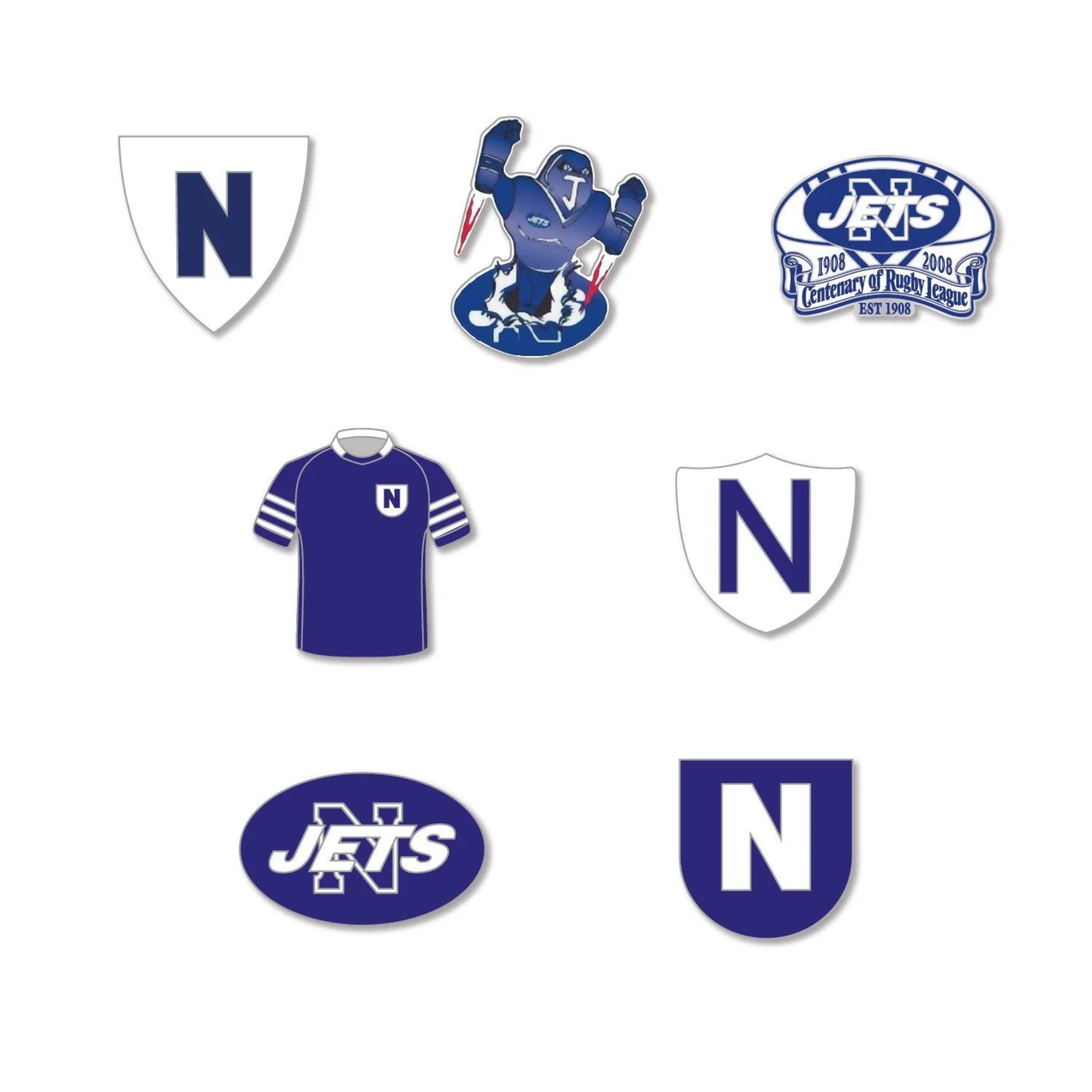 Newtown Jets Logo NRL Pin Set