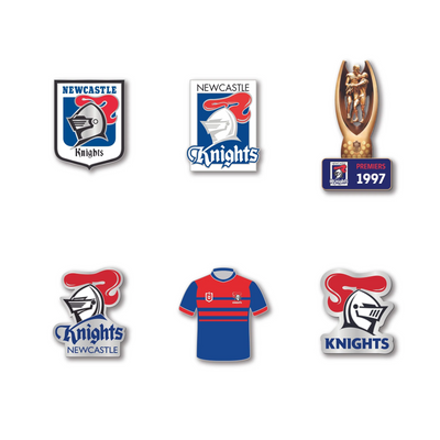 Newcastle Knights Logo NRL Pin Set