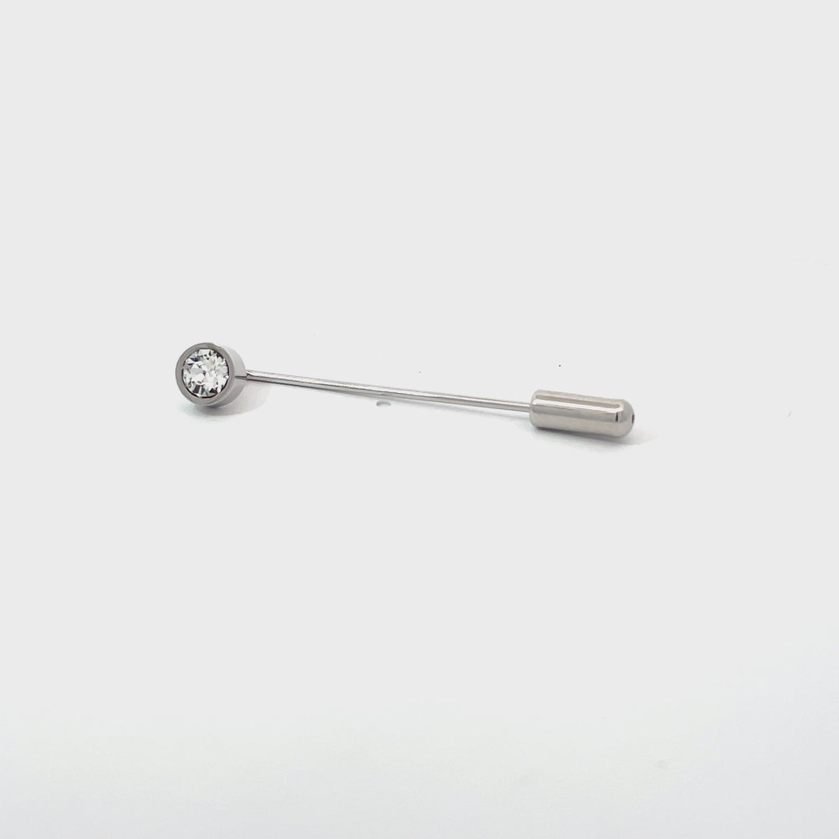 Crystal Solitaire Stick Pin