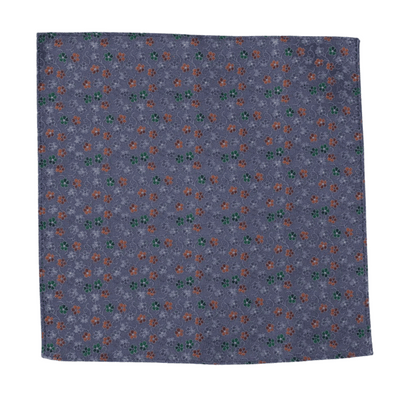 Blue Floral Pocket Square