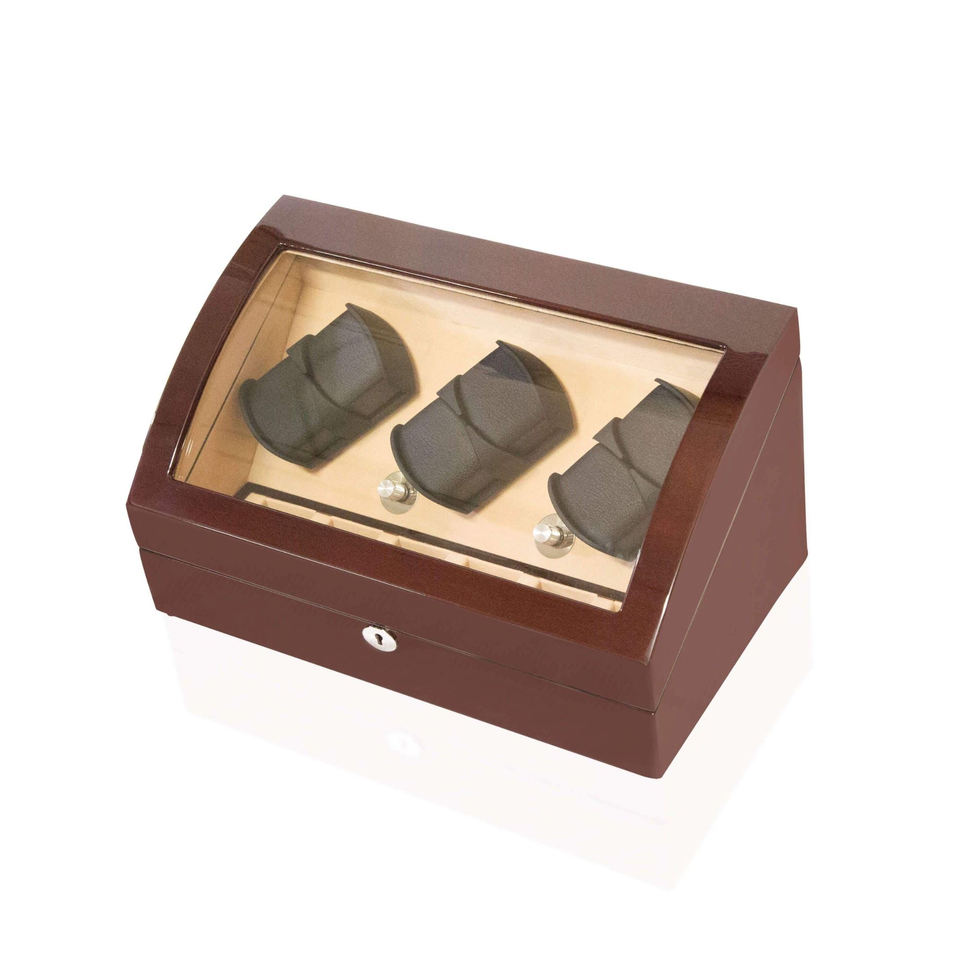 Seconds - Avoca Watch Winder Box 6 + 6 Watches in Mahogany (b) Seconds Clinks 
