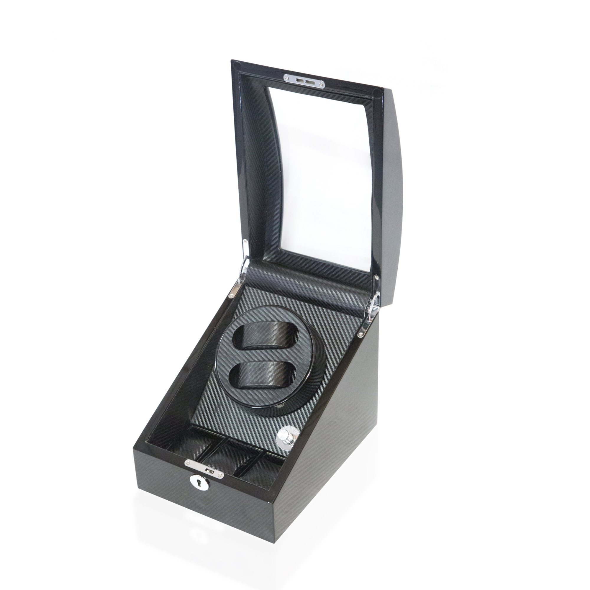Seconds - Avoca Watch Winder Box for 2+3 Watches in Black (Old Model) (a)