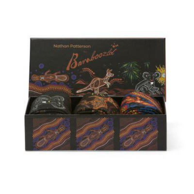 Indigenous Australian 3 pair Socks Gift Box