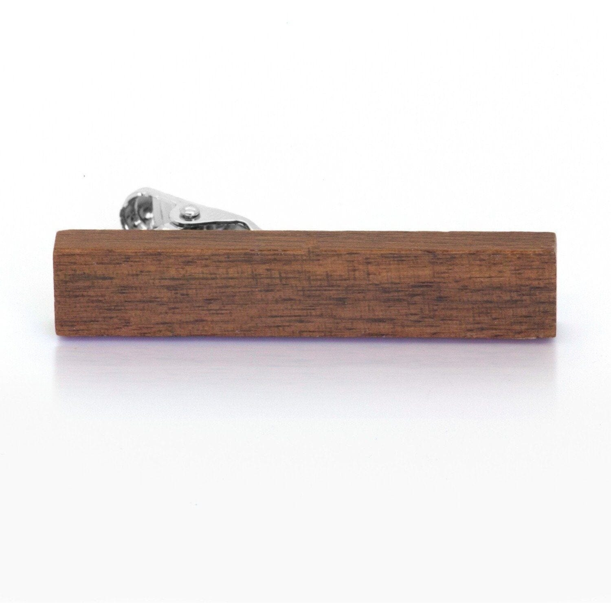 Large Dark Wood Tie Clip