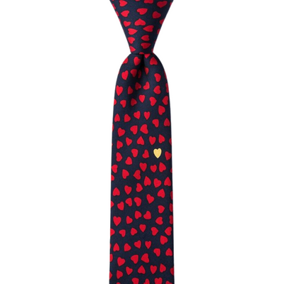 Heart of Gold Skinny Tie