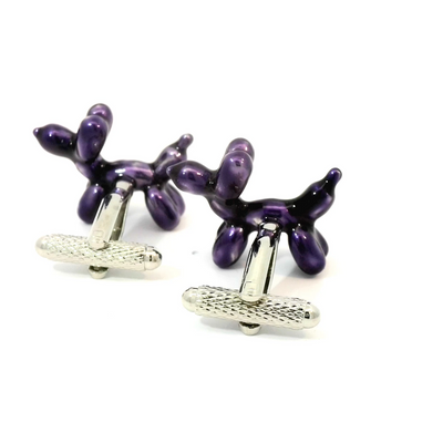 Balloon Dog Purple Cufflinks