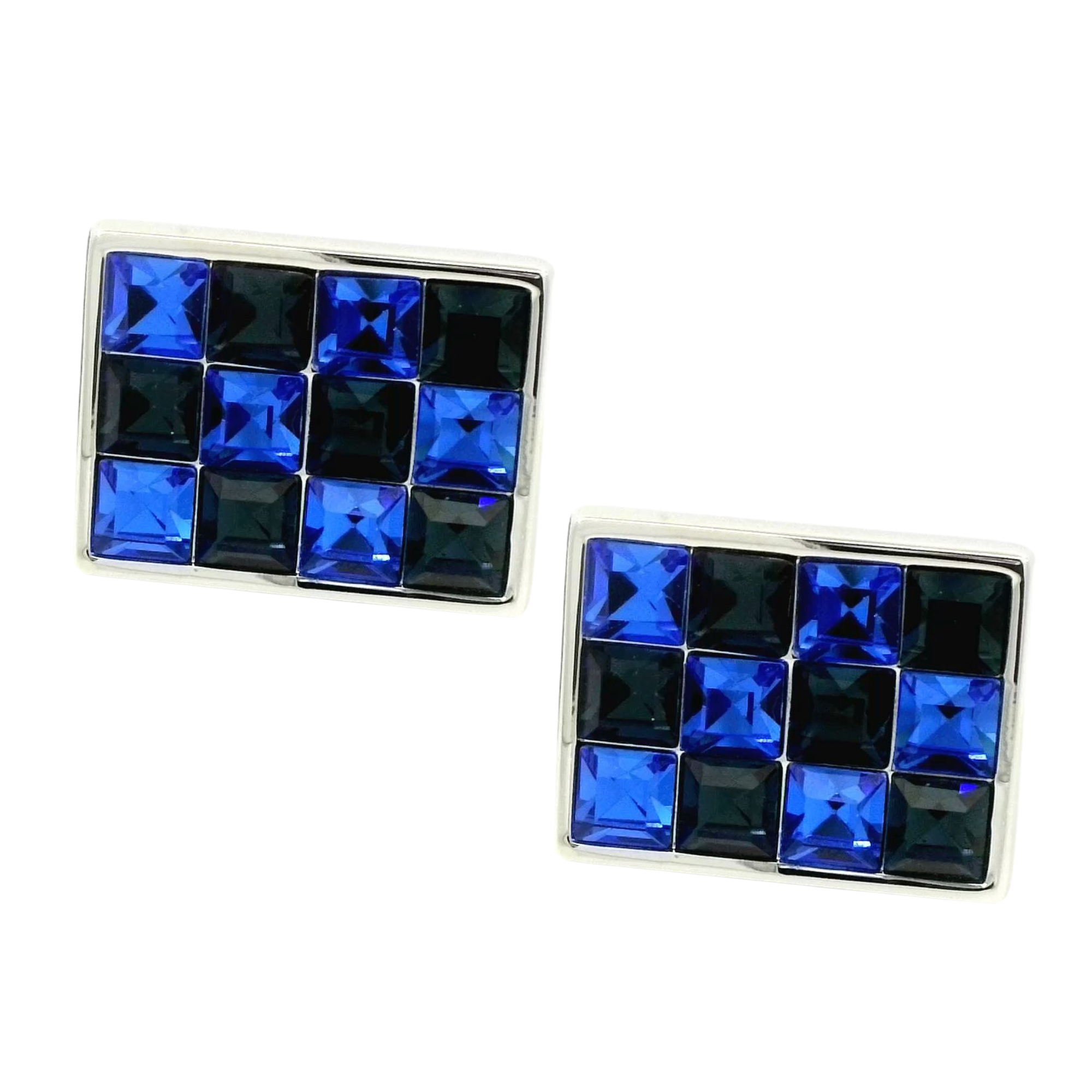 BlackBlue 12 Crystals Cufflinks