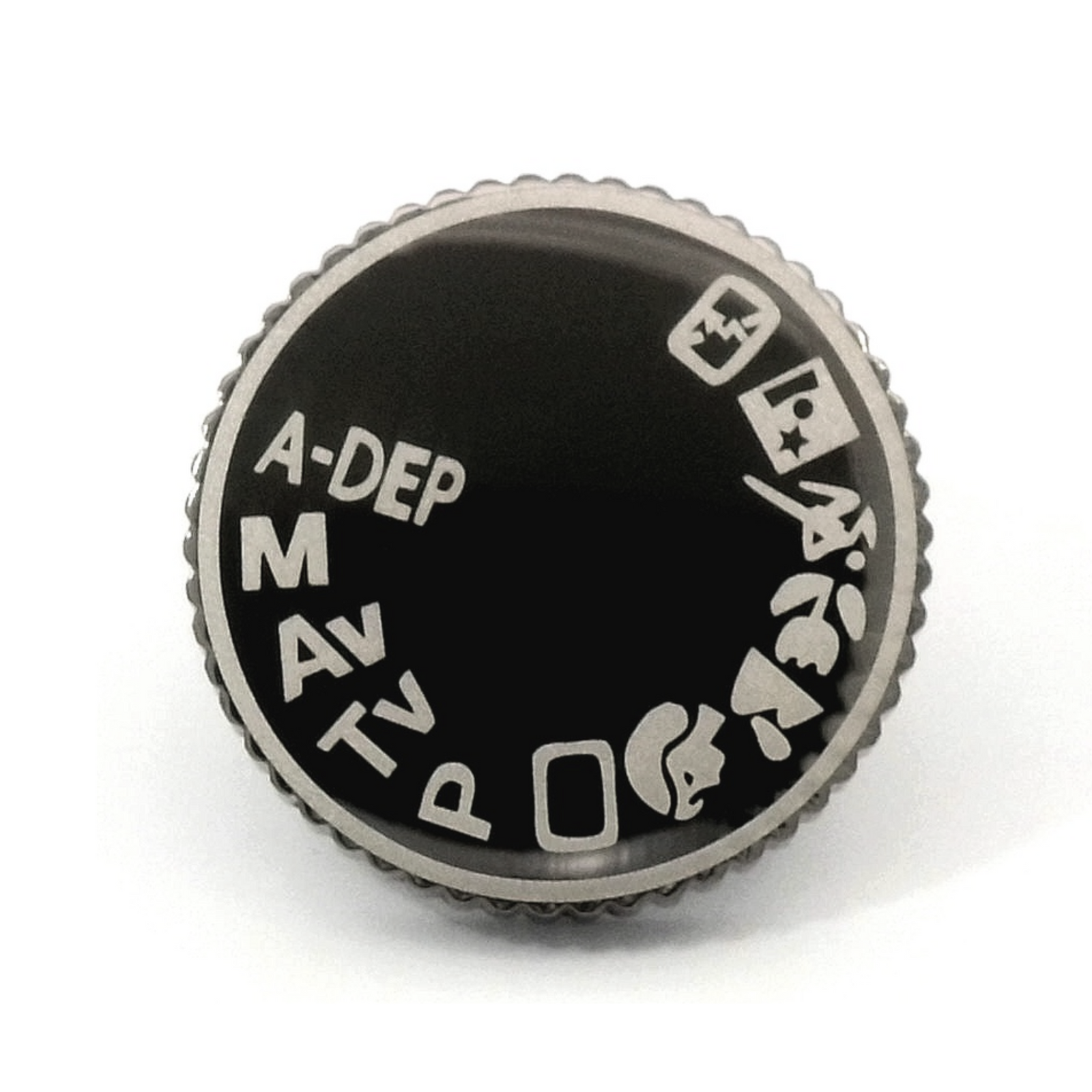 Camera Dial Lapel Badge