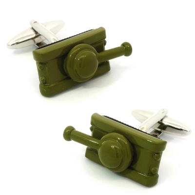 Camouflage Tank Cufflinks