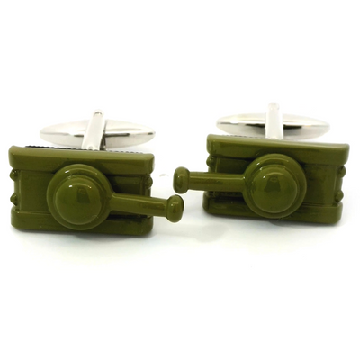 Camouflage Tank Cufflinks