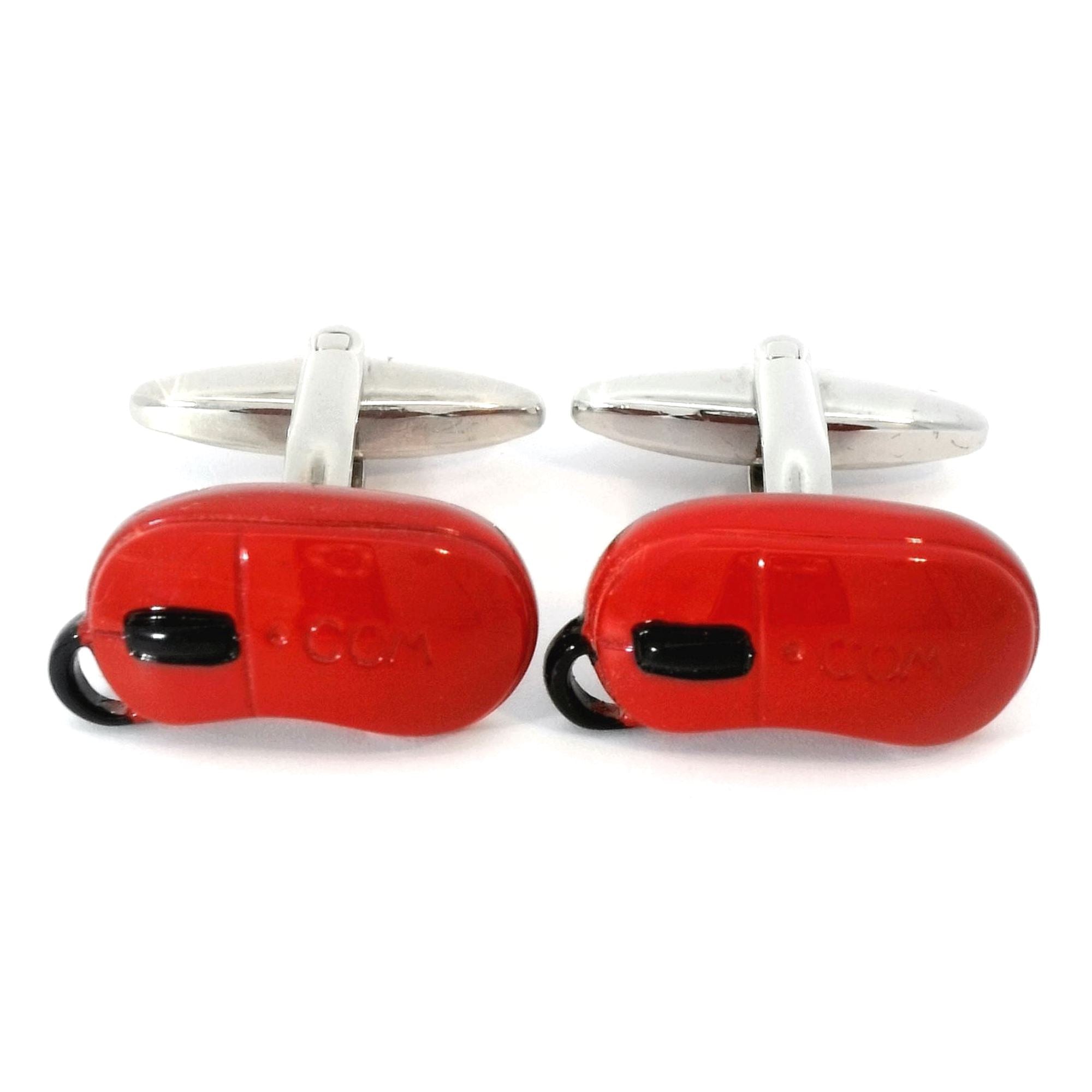 Computer Mouse Red Cufflinks Novelty Cufflinks Clinks Australia 