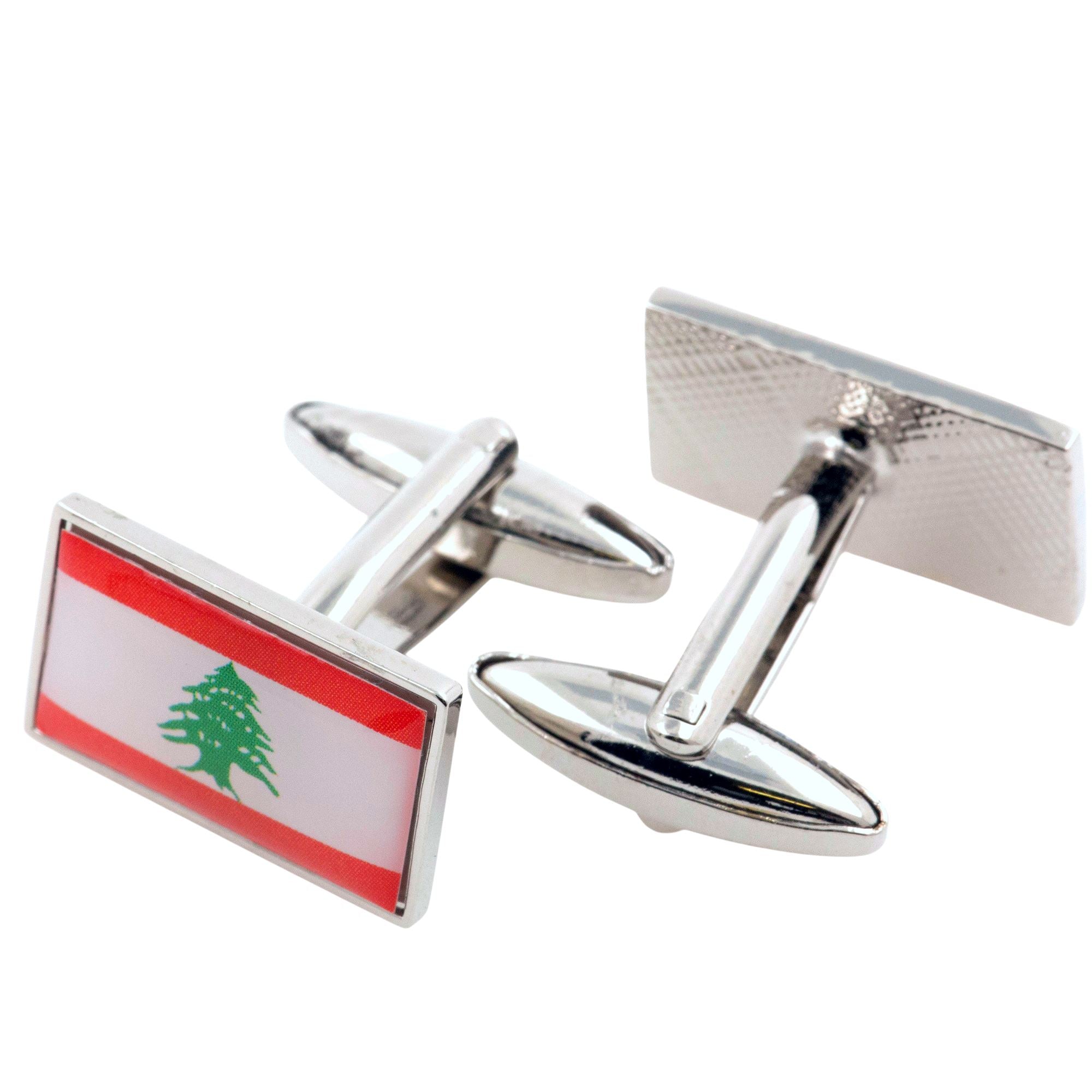 Flag of Lebanon Cufflinks Novelty Cufflinks Clinks 