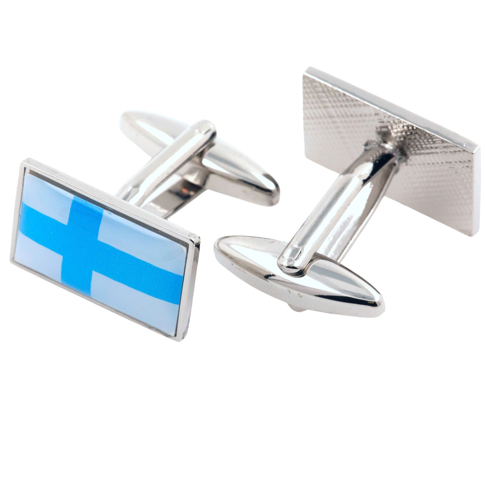 Flag of Finland Cufflinks Novelty Cufflinks Clinks 