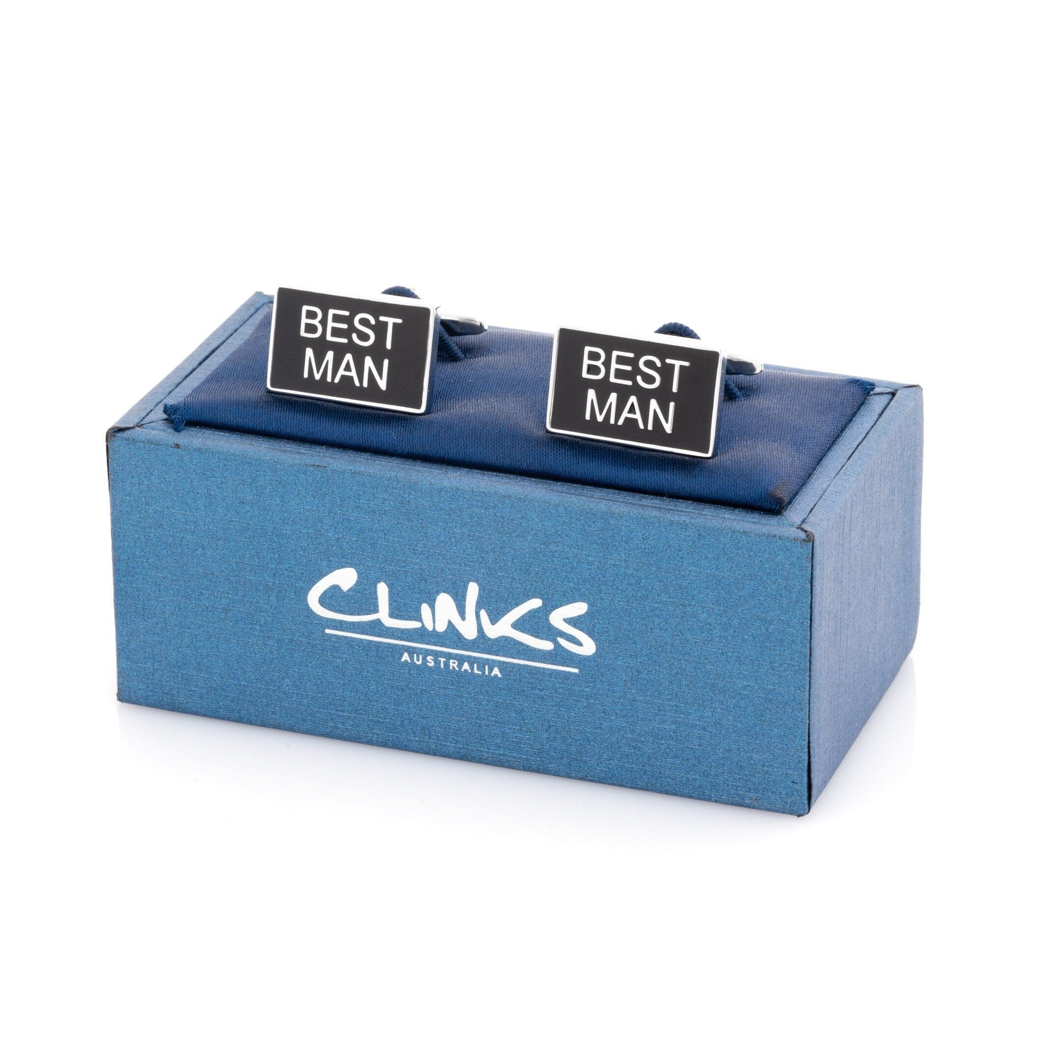 Best Man Black and Silver Wedding Cufflinks Wedding Cufflinks Clinks Australia 