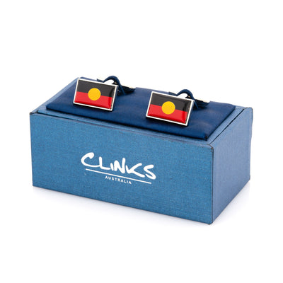 Australian Aboriginal Flag Cufflinks