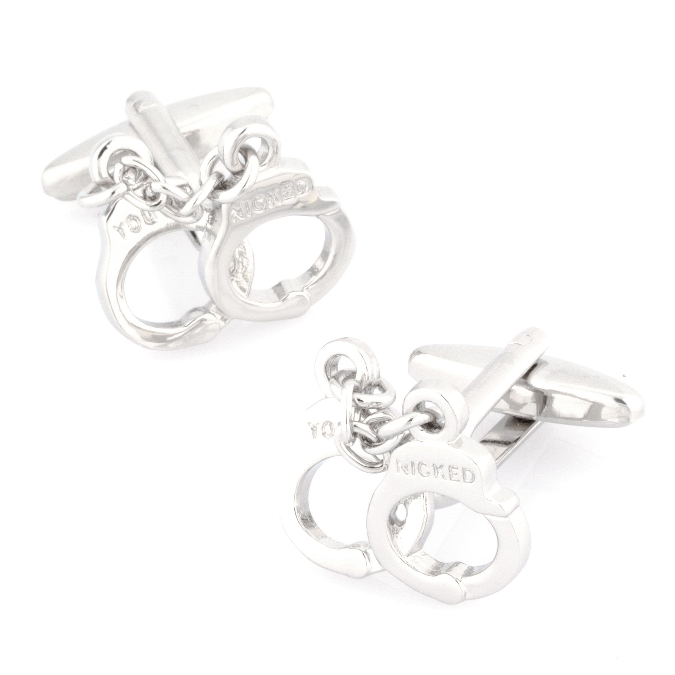 Silver Handcuff Cufflinks Novelty Cufflinks Clinks Australia Silver Handcuff Cufflinks 