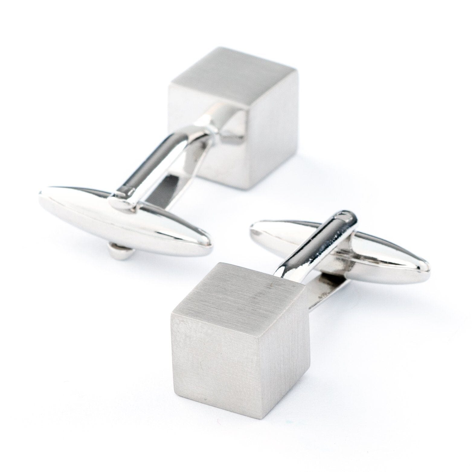 Silver Cube Cufflinks Classic & Modern Cufflinks Clinks Australia 