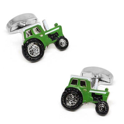 Green Farm Tractor Cufflinks