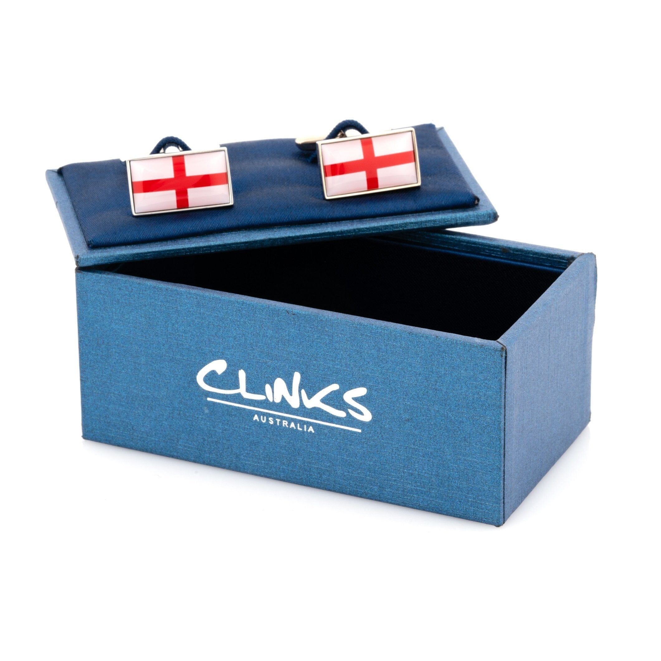 Red & White St George's Cross Cufflinks Novelty Cufflinks Clinks Australia 